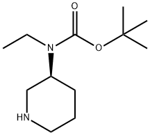 Ethyl-(S)-piperidin-3-yl-carbaMic acid tert-butyl ester Struktur