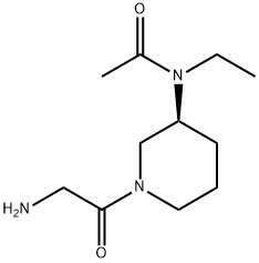 N-[(S)-1-(2-AMino-acetyl)-piperidin-3-yl]-N-ethyl-acetaMide,1353999-86-6,结构式
