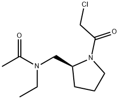 N-[(S)-1-(2-Chloro-acetyl)-pyrrolidin-2-ylMethyl]-N-ethyl-acetaMide,1353997-03-1,结构式