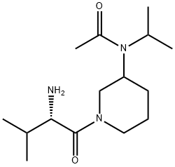 N-[1-((S)-2-AMino-3-Methyl-butyryl)-piperidin-3-yl]-N-isopropyl-acetaMide,1354028-58-2,结构式