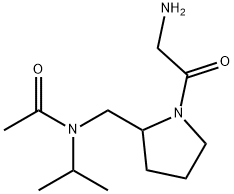 N-[1-(2-AMino-acetyl)-pyrrolidin-2-ylMethyl]-N-isopropyl-acetaMide 结构式