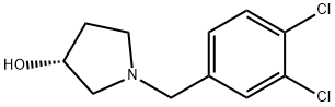 (R)-1-(3,4-二氯-苄基)-吡咯烷-3-醇, 1261234-98-3, 结构式