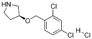 (S)-3-(2,4-Dichloro-benzyloxy)-pyrrolidine hydrochloride Structure