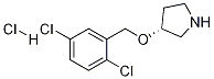 (R)-3-(2,5-Dichloro-benzyloxy)-pyrrolidine hydrochloride Struktur