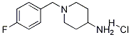 1-(4-Fluoro-benzyl)-piperidin-4-ylamine hydrochloride Structure