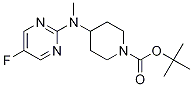 4-[(5-Fluoro-pyrimidin-2-yl)-methyl-amino]-piperidine-1-carboxylic acid tert-butyl ester Struktur