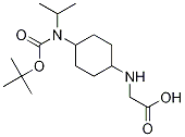 (1R,4R)-[4-(tert-Butoxycarbonyl-isopropyl-aMino)-cyclohexylaMino]-acetic acid Structure