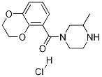 (2,3-二氢-苯并[1,4]二氧杂环己烯-5-基)-(3-甲基-哌嗪-1-基)-甲酮盐酸盐,1353985-90-6,结构式