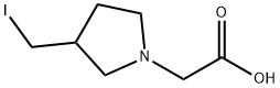 (3-IodoMethyl-pyrrolidin-1-yl)-acetic acid Structure