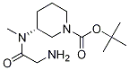 (R)-3-[(2-AMino-acetyl)-Methyl-aMino]-piperidine-1-carboxylic acid tert-butyl ester Struktur
