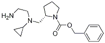 (S)-2-{[(2-AMino-ethyl)-cyclopropyl-aMino]-Methyl}-pyrrolidine-1-carboxylic acid benzyl ester Struktur