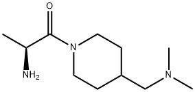 (S)-2-氨基-1-(4-((二甲基氨基)甲基)哌啶-1-基)丙-1-酮, 1304397-17-8, 结构式