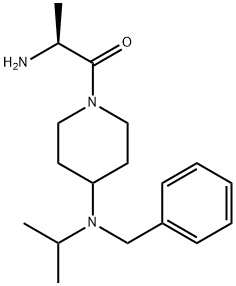 (S)-2-AMino-1-[4-(benzyl-isopropyl-aMino)-piperidin-1-yl]-propan-1-one Struktur