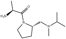 (S)-2-AMino-1-{(S)-2-[(isopropyl-Methyl-aMino)-Methyl]-pyrrolidin-1-yl}-propan-1-one Struktur