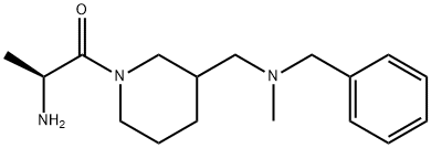(S)-2-AMino-1-{3-[(benzyl-Methyl-aMino)-Methyl]-piperidin-1-yl}-propan-1-one Struktur