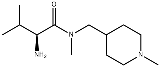 (S)-2-AMino-3,N-diMethyl-N-(1-Methyl-piperidin-4-ylMethyl)-butyraMide Struktur