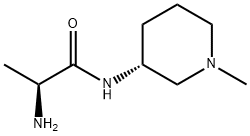 (S)-2-AMino-N-((R)-1-Methyl-piperidin-3-yl)-propionaMide Struktur