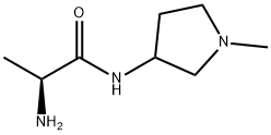 (S)-2-AMino-N-(1-Methyl-pyrrolidin-3-yl)-propionaMide Struktur