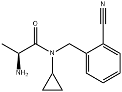 (S)-2-AMino-N-(2-cyano-benzyl)-N-cyclopropyl-propionaMide Struktur