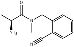 (S)-2-AMino-N-(2-cyano-benzyl)-N-Methyl-propionaMide Structure