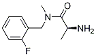 (S)-2-AMino-N-(2-fluoro-benzyl)-N-Methyl-propionaMide Structure