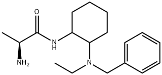 (S)-2-AMino-N-[2-(benzyl-ethyl-aMino)-cyclohexyl]-propionaMide Struktur