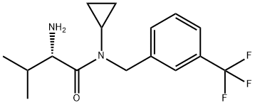 (S)-2-AMino-N-cyclopropyl-3-Methyl-N-(3-trifluoroMethyl-benzyl)-butyraMide Structure