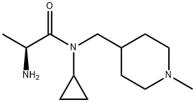 (S)-2-AMino-N-cyclopropyl-N-(1-Methyl-piperidin-4-ylMethyl)-propionaMide Structure