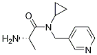 (S)-2-氨基-N-环丙基-N-(吡啶-3-基甲基)丙酰胺, 1292555-52-2, 结构式