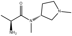(S)-2-AMino-N-Methyl-N-((R)-1-Methyl-pyrrolidin-3-yl)-propionaMide Struktur
