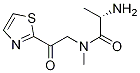 (S)-2-AMino-N-Methyl-N-(2-oxo-2-thiazol-2-yl-ethyl)-propionaMide Struktur
