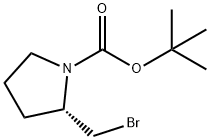 (S)-2-溴甲基-吡咯烷-1-羧酸叔丁酯, 128542-75-6, 结构式