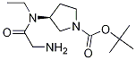 (S)-3-[(2-AMino-acetyl)-ethyl-aMino]-pyrrolidine-1-carboxylic acid tert-butyl ester Struktur