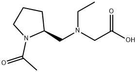 [((S)-1-Acetyl-pyrrolidin-2-ylMethyl)-ethyl-aMino]-acetic acid Struktur