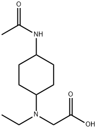 [(4-AcetylaMino-cyclohexyl)-ethyl-aMino]-acetic acid Structure