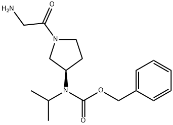 [(R)-1-(2-AMino-acetyl)-pyrrolidin-3-yl]-isopropyl-carbaMic acid benzyl ester Struktur
