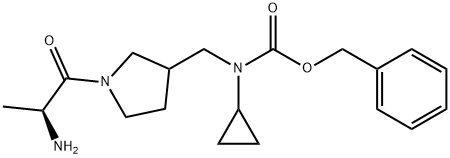 [1-((S)-2-AMino-propionyl)-pyrrolidin-3-ylMethyl]-cyclopropyl-carbaMic acid benzyl ester Struktur