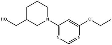 [1-(6-乙氧基-嘧啶-4-基)-哌啶-3-基]-甲醇, 1404192-13-7, 结构式