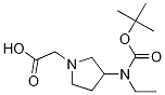 [3-(tert-Butoxycarbonyl-ethyl-aMino)-pyrrolidin-1-yl]-acetic acid 化学構造式