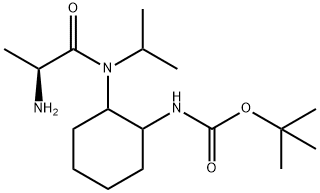 {2-[((S)-2-AMino-propionyl)-isopropyl-aMino]-cyclohexyl}-carbaMic acid tert-butyl ester 结构式