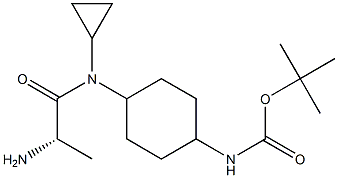 {4-[((S)-2-AMino-propionyl)-cyclopropyl-aMino]-cyclohexyl}-carbaMic acid tert-butyl ester Structure