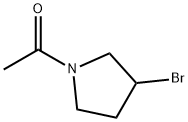 1-(3-BroMo-pyrrolidin-1-yl)-ethanone Structure