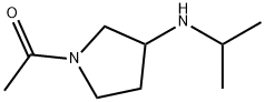 1-(3-异丙基氨基-吡咯烷-1-基)-乙酮, 1353973-46-2, 结构式