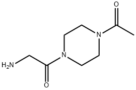 1-(4-Acetyl-piperazin-1-yl)-2-aMino-ethanone Structure