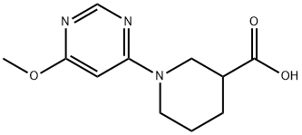 1-(6-Methoxy-pyriMidin-4-yl)-piperidine-3-carboxylic acid Struktur