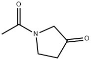 1-アセチル-3-ピロリジノン 化学構造式