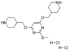 2-Methylsulfanyl-4,6-bis-(piperidin-4-ylMethoxy)-pyriMidine dihydrochloride Structure