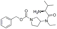 3-[((S)-2-AMino-3-Methyl-butyryl)-ethyl-aMino]-pyrrolidine-1-carboxylic acid benzyl ester Struktur