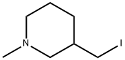 3-IodoMethyl-1-Methyl-piperidine 化学構造式