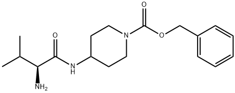 4-((S)-2-AMino-3-Methyl-butyrylaMino)-piperidine-1-carboxylic acid benzyl ester Struktur